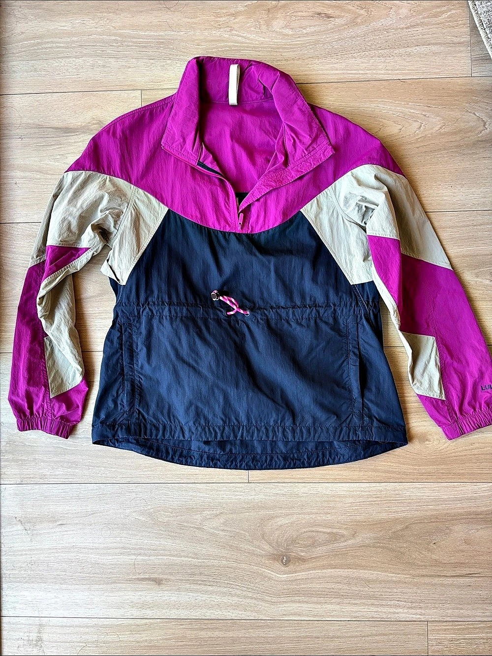 lululemon Evergreen Anorak Color Block in Pink & Blue